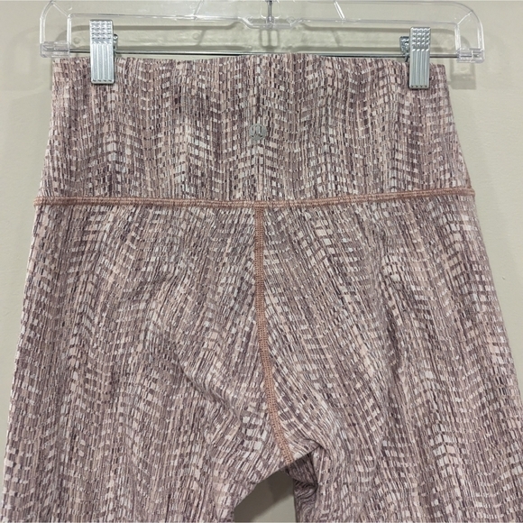 Lululemon Wunder Under High Rise 7/8 Tight Arrow Jacquard Antique Bark Copper 8 - Picture 4 of 9